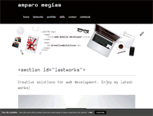 Tablet Screenshot of amparomegias.com